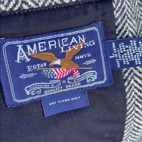 New American Living wool men's suit jacket size Lg